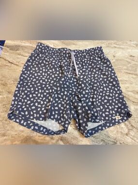 LIB Life Integrity Earth Navy Printed Shorts Womens Small Beach Lounge